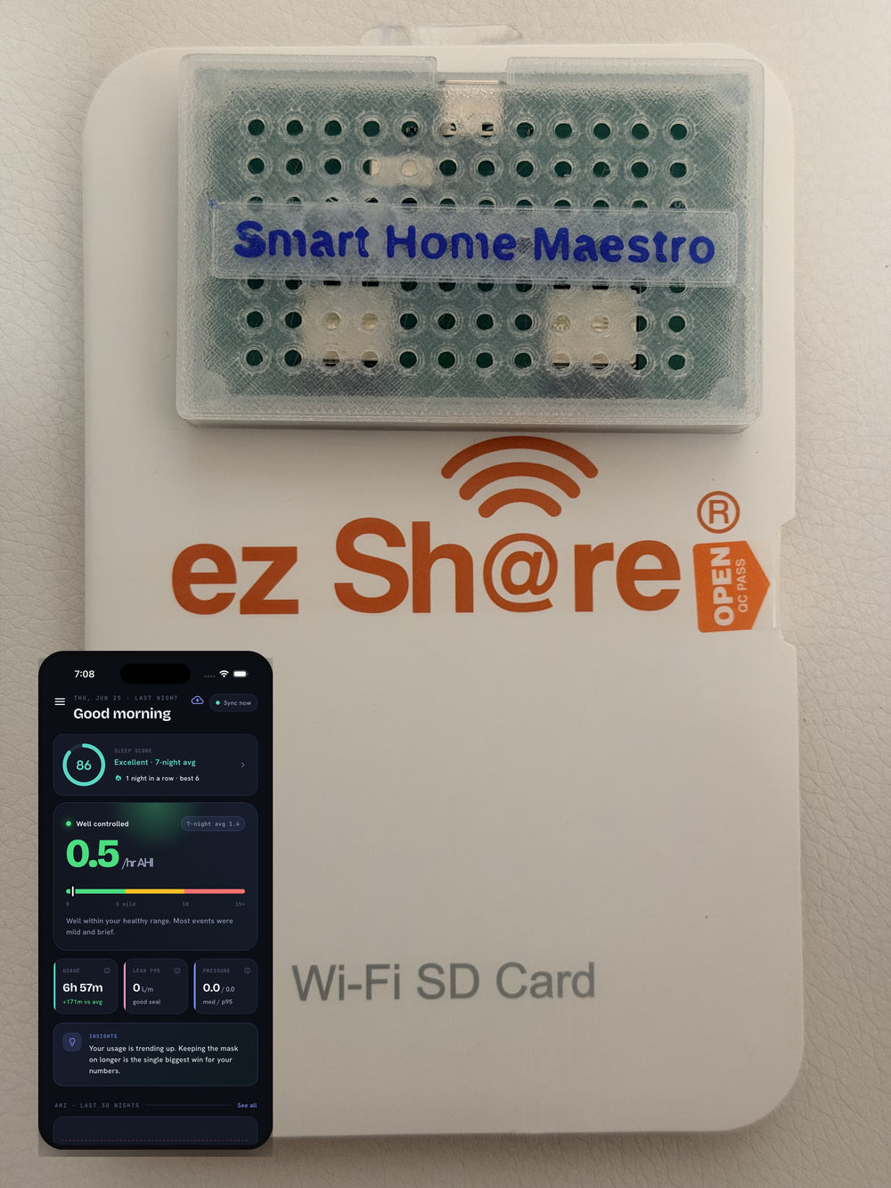 CpapDash WiFi Bridge Kit (Mule & Miner + ez Share + 8GB SD)